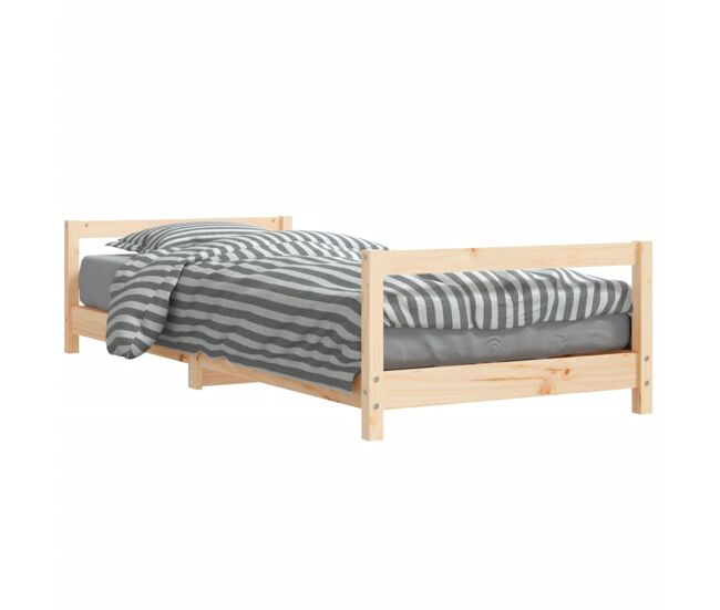 Vidaxl estructura de cama para niños madera maciza de pino 80x200 cm