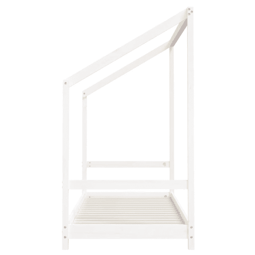 vidaXL Estrutura de cama infantil 2x(80x200) cm pinho maciço branco