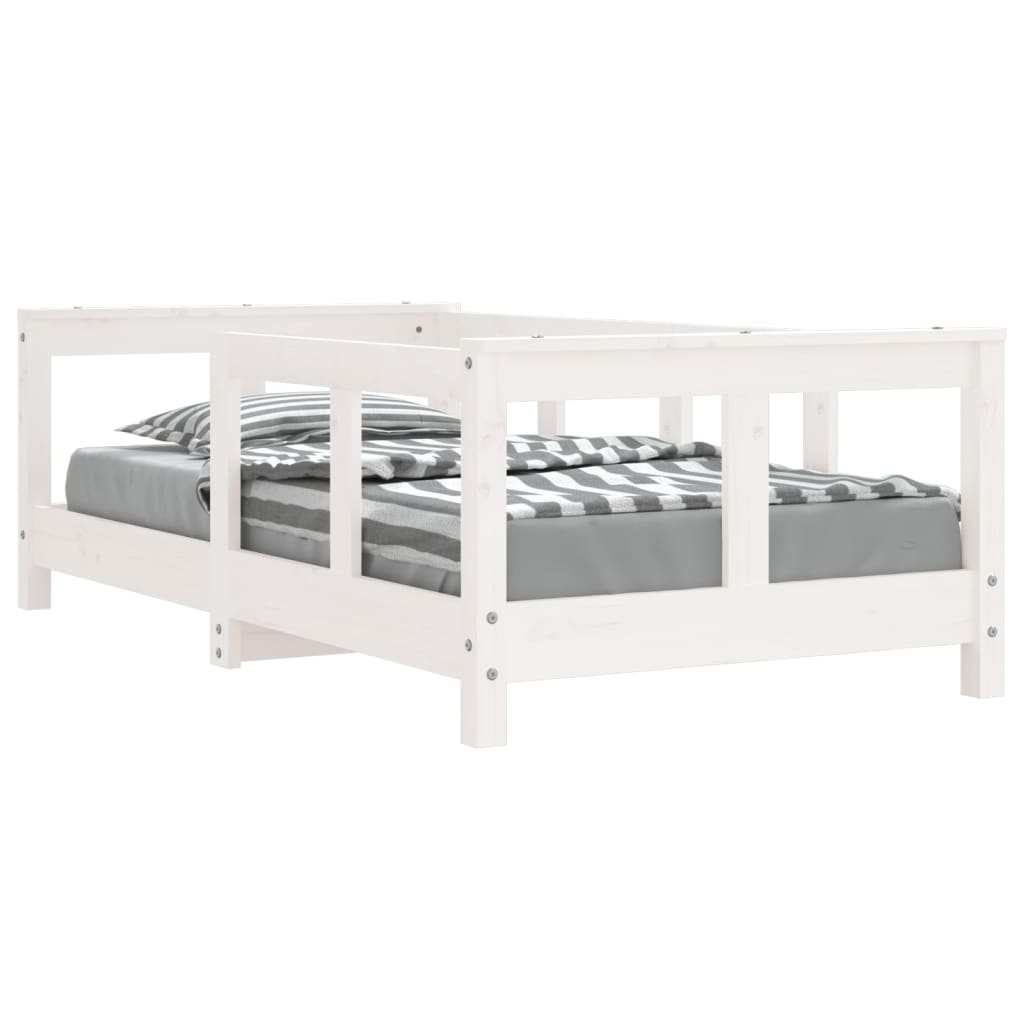 Estructura De Cama Para Niños 147x76 Blanco
