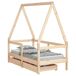 Estructura De Cama Infantil 146x75 Estructura De Cama Infantil 146x75 Marrón