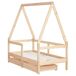Estructura De Cama Infantil 146x75 Estructura De Cama Infantil 146x75 Marrón