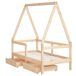 Estructura De Cama Infantil 146x75 Estructura De Cama Infantil 146x75 Marrón