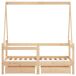 Estructura De Cama Infantil 146x75 Estructura De Cama Infantil 146x75 Marrón