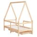 Estructura De Cama Infantil 146x75 Estructura De Cama Infantil 146x75 Marrón