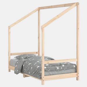 vidaXL Estrutura de cama infantil 80x160 cm pinho maciço