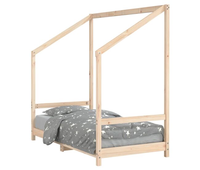 Vidaxl estructura de cama para niños madera maciza de pino 80x160 cm