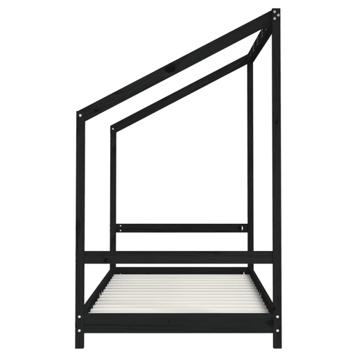 vidaXL Estrutura de cama infantil 2x(90x190) cm pinho maciço preto vidaXL Estrutura de cama infantil 2x(90x190) cm pinho maciço preto