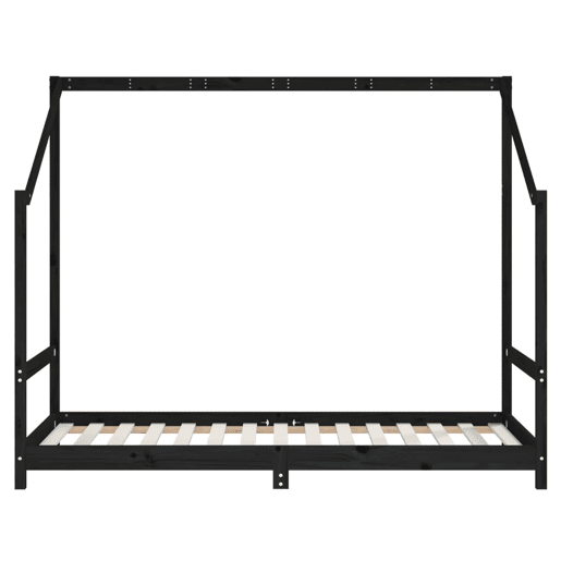 vidaXL Estrutura de cama infantil 2x(90x190) cm pinho maciço preto vidaXL Estrutura de cama infantil 2x(90x190) cm pinho maciço preto