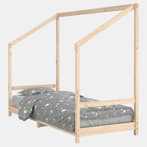 vidaXL Estrutura de cama infantil 80x200 cm madeira de pinho maciça