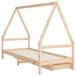 Estructura De Cama Infantil 196x95 Estructura De Cama Infantil 196x95 Marrón