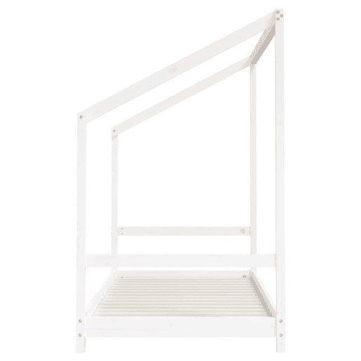 vidaXL Estrutura de cama infantil 90x190 cm pinho maciço branco