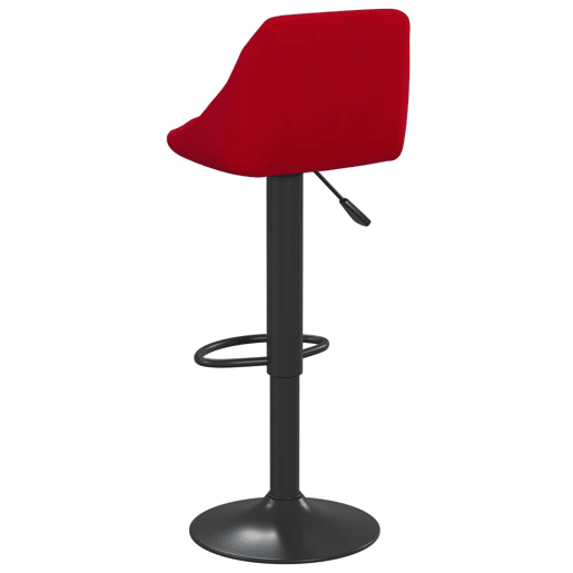 vidaXL Bancos de bar 2 pcs veludo vermelho tinto