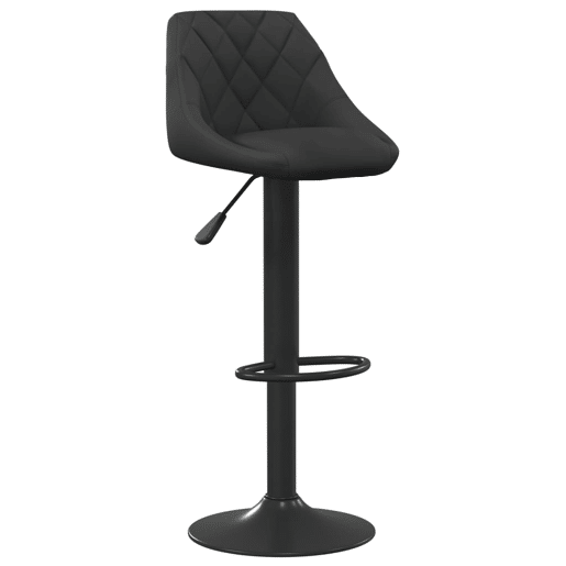 vidaXL Bancos de bar 2 pcs veludo preto