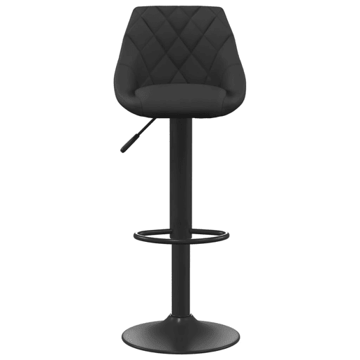 vidaXL Bancos de bar 2 pcs veludo preto