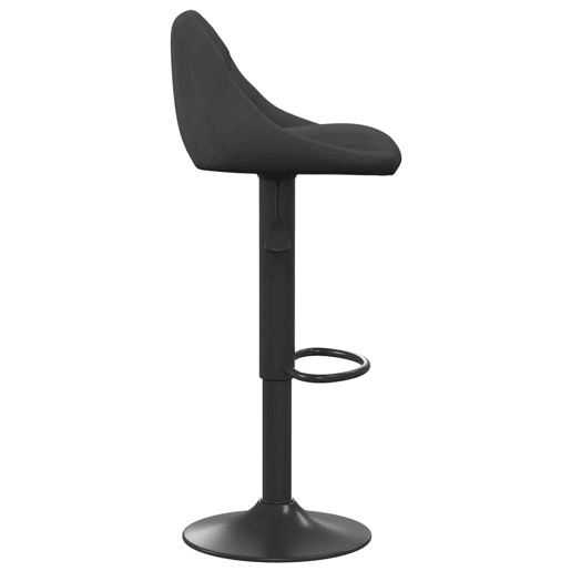 vidaXL Bancos de bar 2 pcs veludo preto