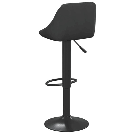 vidaXL Bancos de bar 2 pcs veludo preto