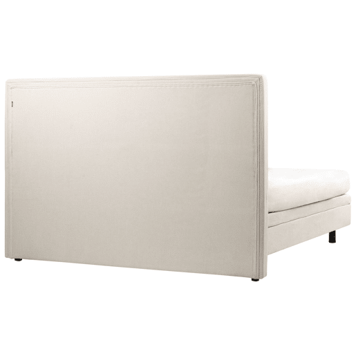 Cama ajustável Tecido DUKE II 180 x 200 cm Creme claro