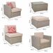 Set mesa , sofá, sillón y reposapiés Set mesa , sofá, sillón y reposapiés Gris