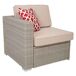 Set mesa , sofá, sillón y reposapiés Set mesa , sofá, sillón y reposapiés Gris