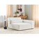 Beliani Módulo esquinero Bouclé HELLNAR Beliani Módulo esquinero Bouclé HELLNAR Blanco/ Beige
