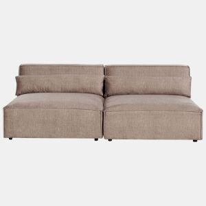 Sofá modular HELLNAR Tecido Castanho claro 2 lugares