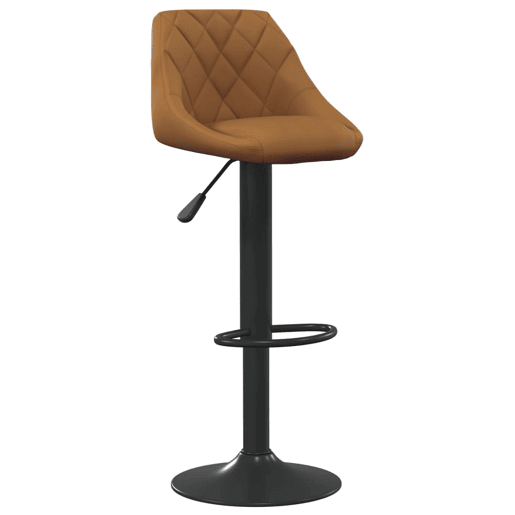 vidaXL Bancos de bar 2 pcs veludo castanho vidaXL Bancos de bar 2 pcs veludo castanho