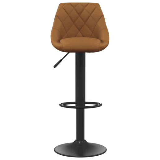 vidaXL Bancos de bar 2 pcs veludo castanho vidaXL Bancos de bar 2 pcs veludo castanho