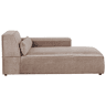 Beliani Chaise longue à esquerda Poliéster HELLNAR