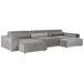 Beliani Sofá modular Poliéster HELLNAR Beliani Sofá modular Poliéster HELLNAR Gris