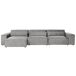 Beliani Sofá modular Poliéster HELLNAR Beliani Sofá modular Poliéster HELLNAR Gris
