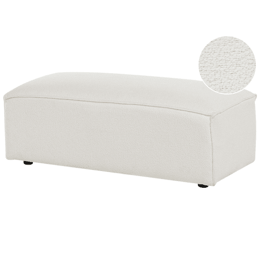 Repousa-pés HELLNAR Bouclé Branco creme Repousa-pés HELLNAR Bouclé Branco creme
