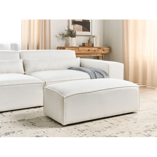 Repousa-pés HELLNAR Bouclé Branco creme Repousa-pés HELLNAR Bouclé Branco creme