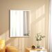 Espejo de Pared MDF, Vidrio HOMCOM, hogar - decoración Espejo de Pared MDF, Vidrio HOMCOM, hogar - decoración Blanco