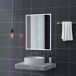 Espejo de Pared MDF, Vidrio HOMCOM, hogar - decoración Espejo de Pared MDF, Vidrio HOMCOM, hogar - decoración Blanco