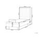 Beliani Cama ajustable Poliéster DUKE II 90x216 Beliani Cama ajustable Poliéster DUKE II 90x216 Beige