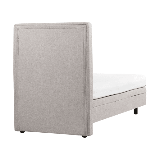 Cama ajustável Tecido DUKE II 90 x 200 cm Cinzento claro