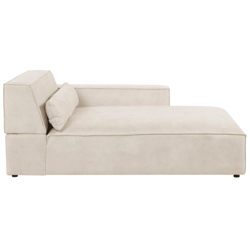 Beliani Chaise longue à esquerda Veludo HELLNAR
