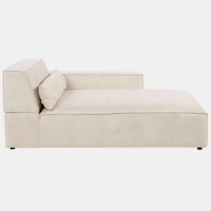 Beliani Chaise longue à esquerda Veludo HELLNAR