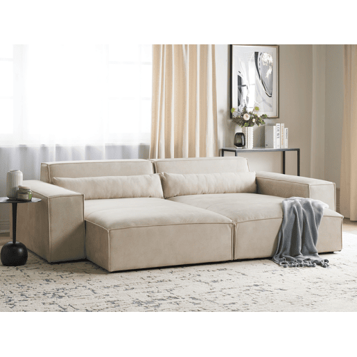Beliani Chaise longue à esquerda Veludo HELLNAR