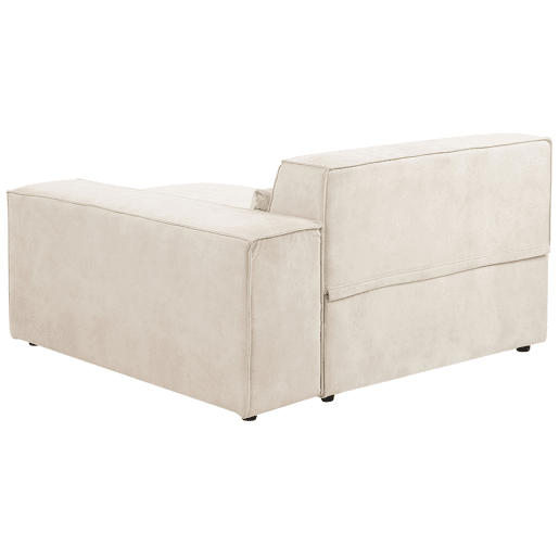 Beliani Chaise longue à esquerda Veludo HELLNAR