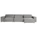 Beliani Sofá modular Poliéster HELLNAR Beliani Sofá modular Poliéster HELLNAR Gris