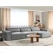 Beliani Sofá modular Poliéster HELLNAR Beliani Sofá modular Poliéster HELLNAR Gris