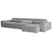 Beliani Sofá modular Poliéster HELLNAR Beliani Sofá modular Poliéster HELLNAR Gris