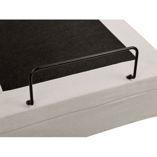 Cama ajustável Tecido DUKE II 160 x 200 cm Creme claro