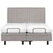 Beliani Cama ajustable Poliéster DUKE II 180x216 Beliani Cama ajustable Poliéster DUKE II 180x216 Gris Claro