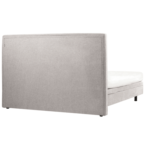 Cama ajustável Tecido DUKE II 180 x 200 cm Cinzento claro