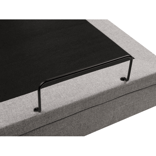 Cama ajustável Tecido DUKE II 180 x 200 cm Cinzento claro