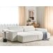 Beliani Chaise longue izquierdo Bouclé HELLNAR Beliani Chaise longue izquierdo Bouclé HELLNAR Blanco/ Beige