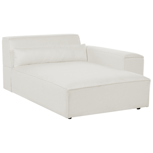 Beliani Chaise longue à esquerda Bouclé HELLNAR Beliani Chaise longue à esquerda Bouclé HELLNAR