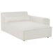 Beliani Chaise longue izquierdo Bouclé HELLNAR Beliani Chaise longue izquierdo Bouclé HELLNAR Blanco/ Beige